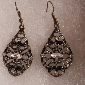 Antique Gold with Crystal Accents